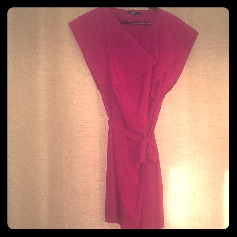 1980’s Inspired Fuschia Dress